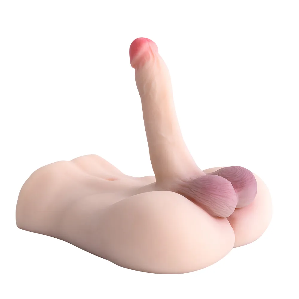 MAN-1 realistic male torso doll with dildo - KeHarbor product photo - view 3