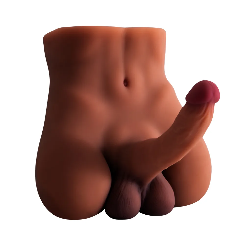 MAN-1 realistic male torso doll with dildo - KeHarbor product photo - view 6