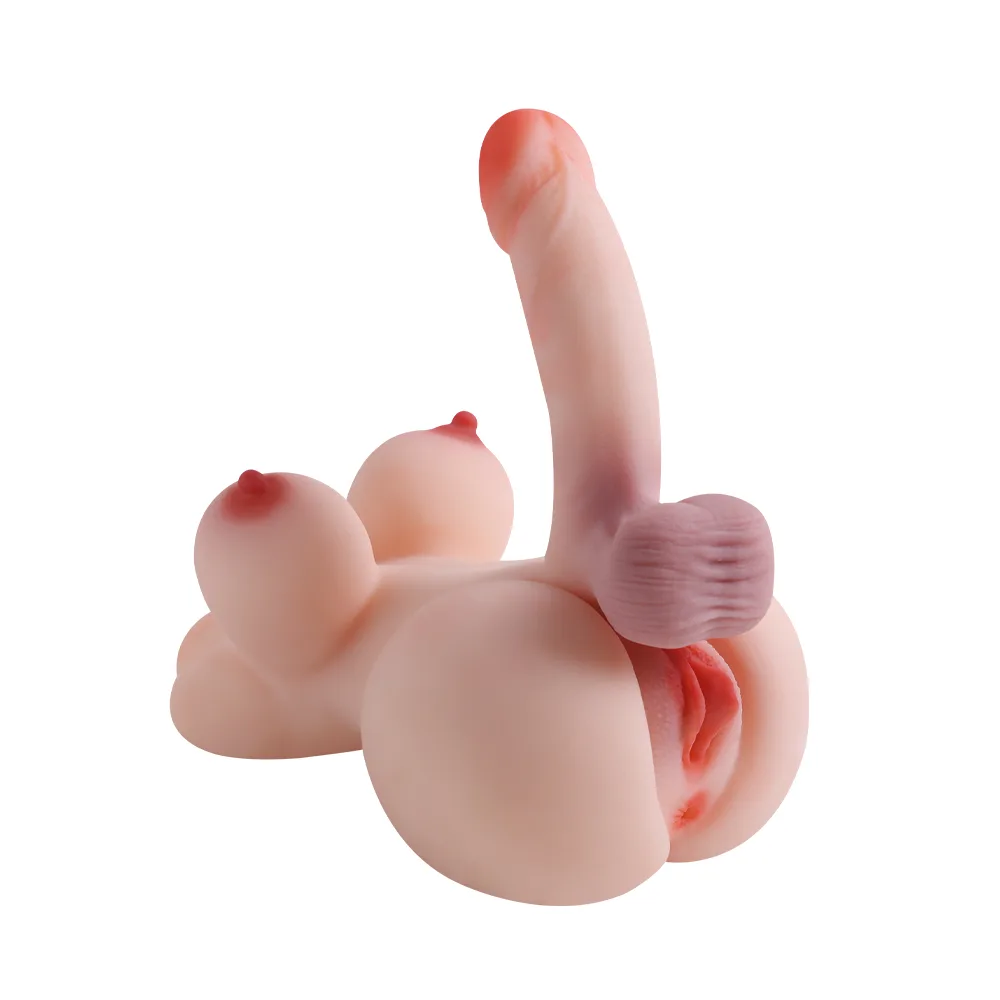 RY180 realistic male torso doll with dildo - KeHarbor product photo