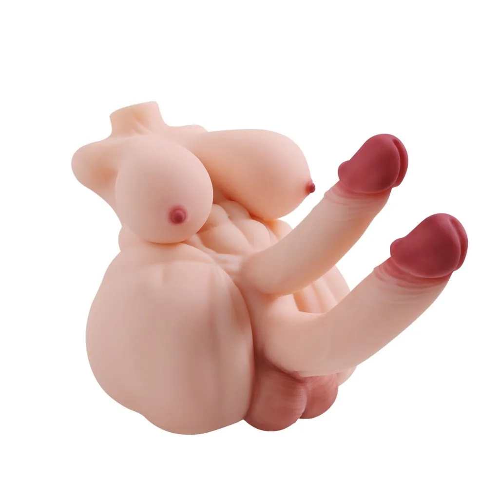 RY460 realistic male torso doll with dildo - KeHarbor product photo