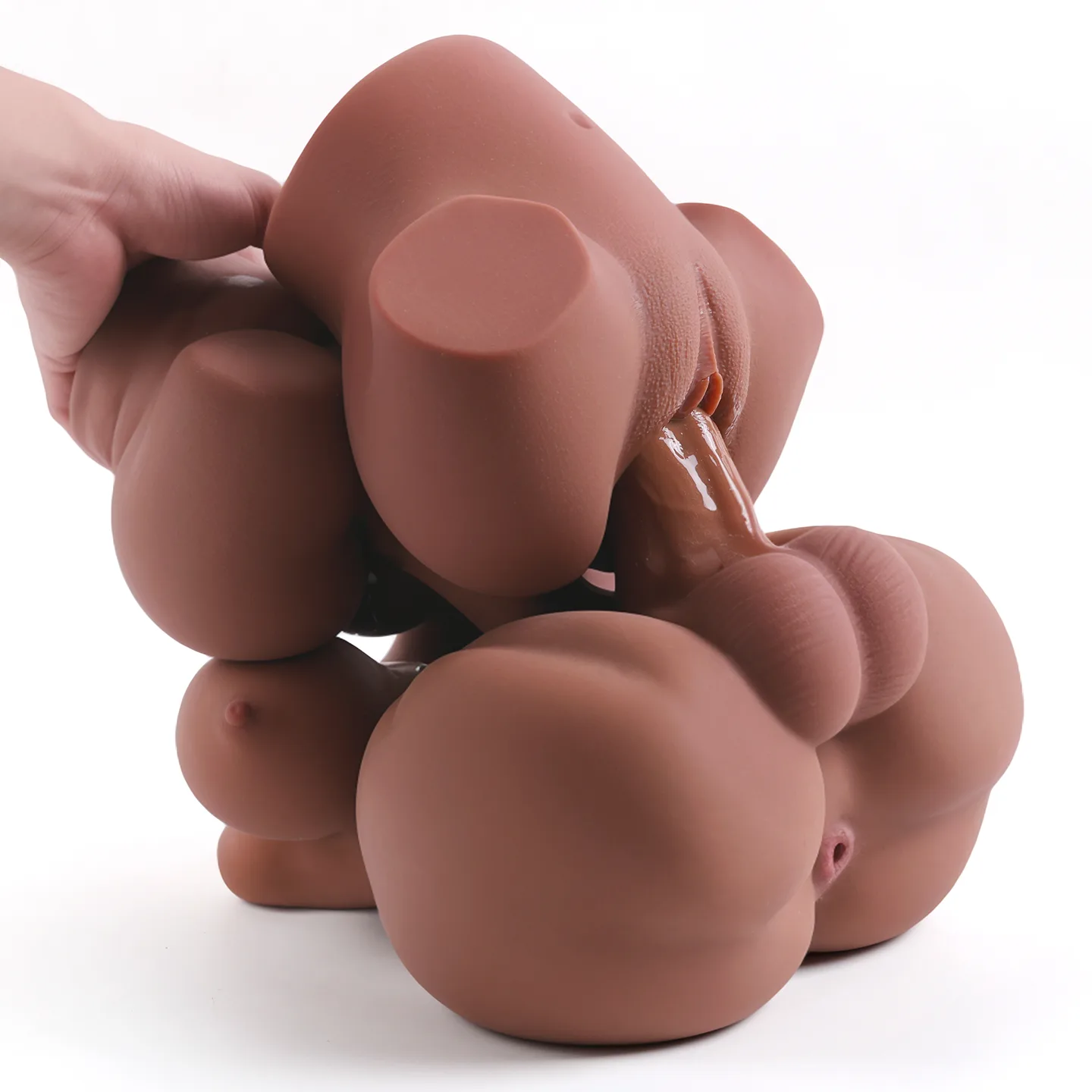 RY460 realistic male torso doll with dildo - KeHarbor product photo - view 2