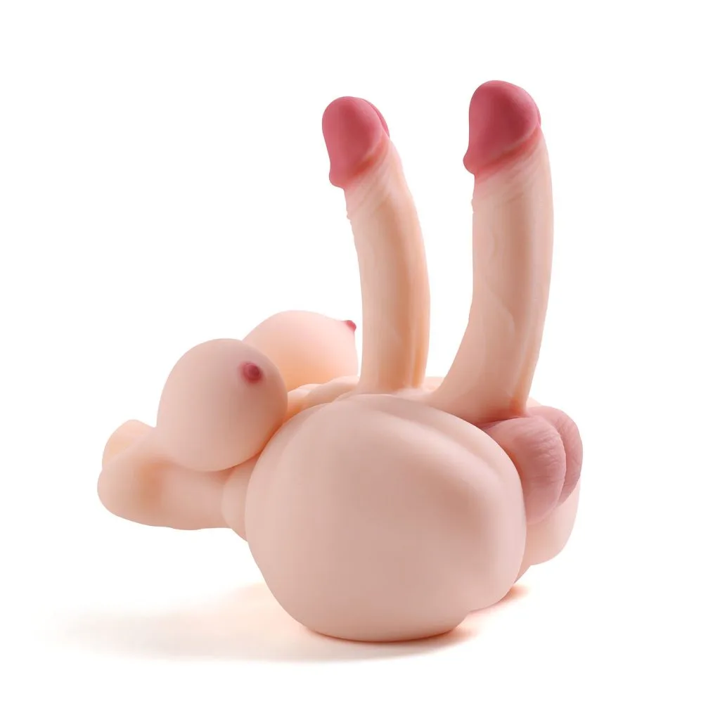 RY460 realistic male torso doll with dildo - KeHarbor product photo - view 5