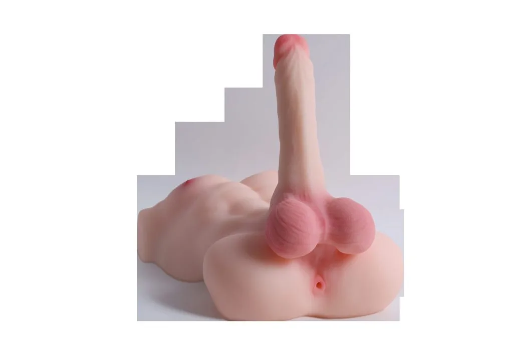 MAN-4 realistic male torso doll with dildo - KeHarbor product photo - view 5