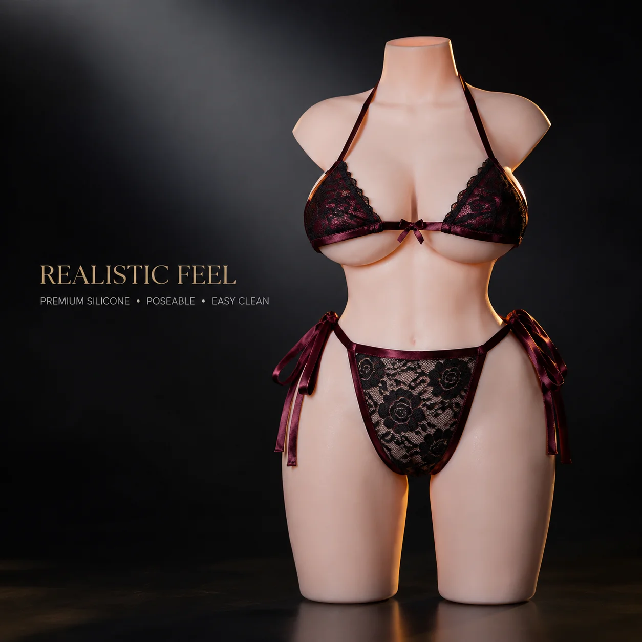 GXG2800 realistic silicone torso sex doll - KeHarbor product photo - view 2
