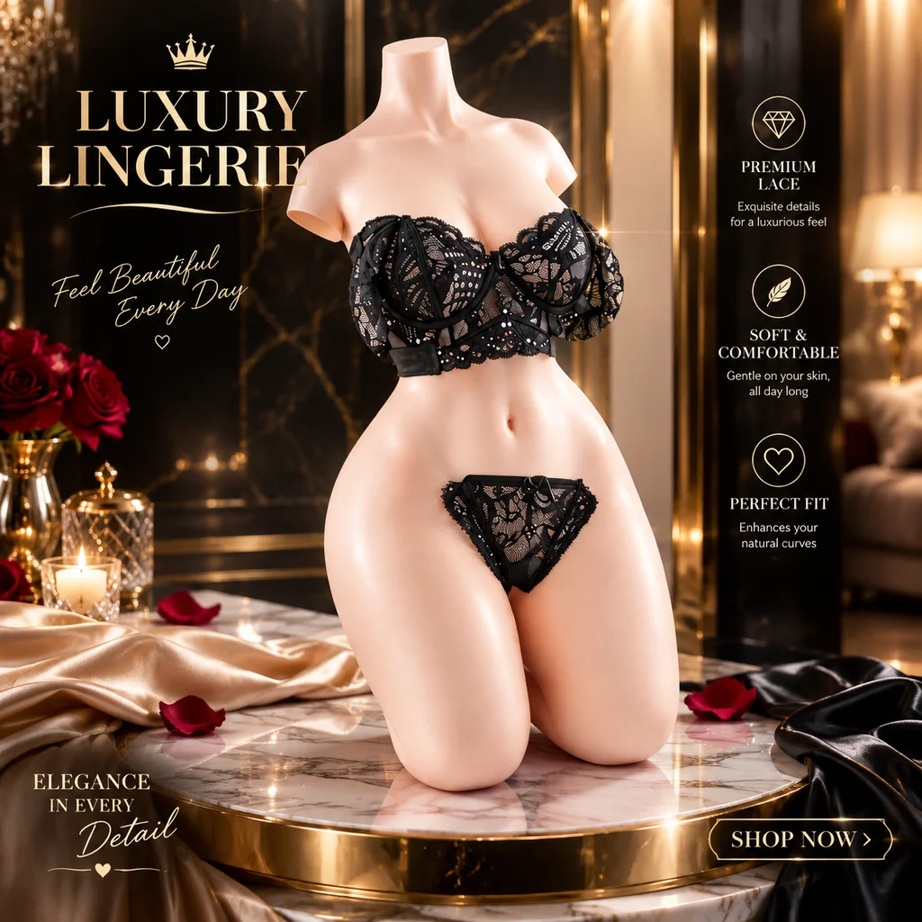 GXG1490 realistic silicone torso sex doll - KeHarbor product photo