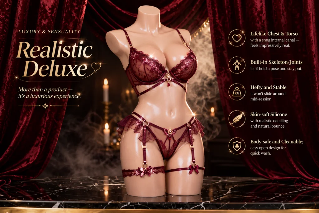 GXG2020 realistic silicone torso sex doll - KeHarbor product photo - view 4