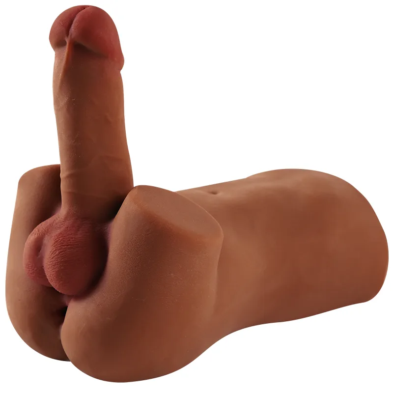 MAN-3 realistic male torso doll with dildo - KeHarbor product photo - view 2