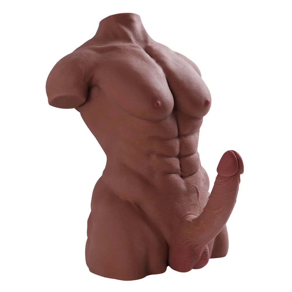 MAN-5 realistic male torso doll with dildo - KeHarbor product photo - view 2