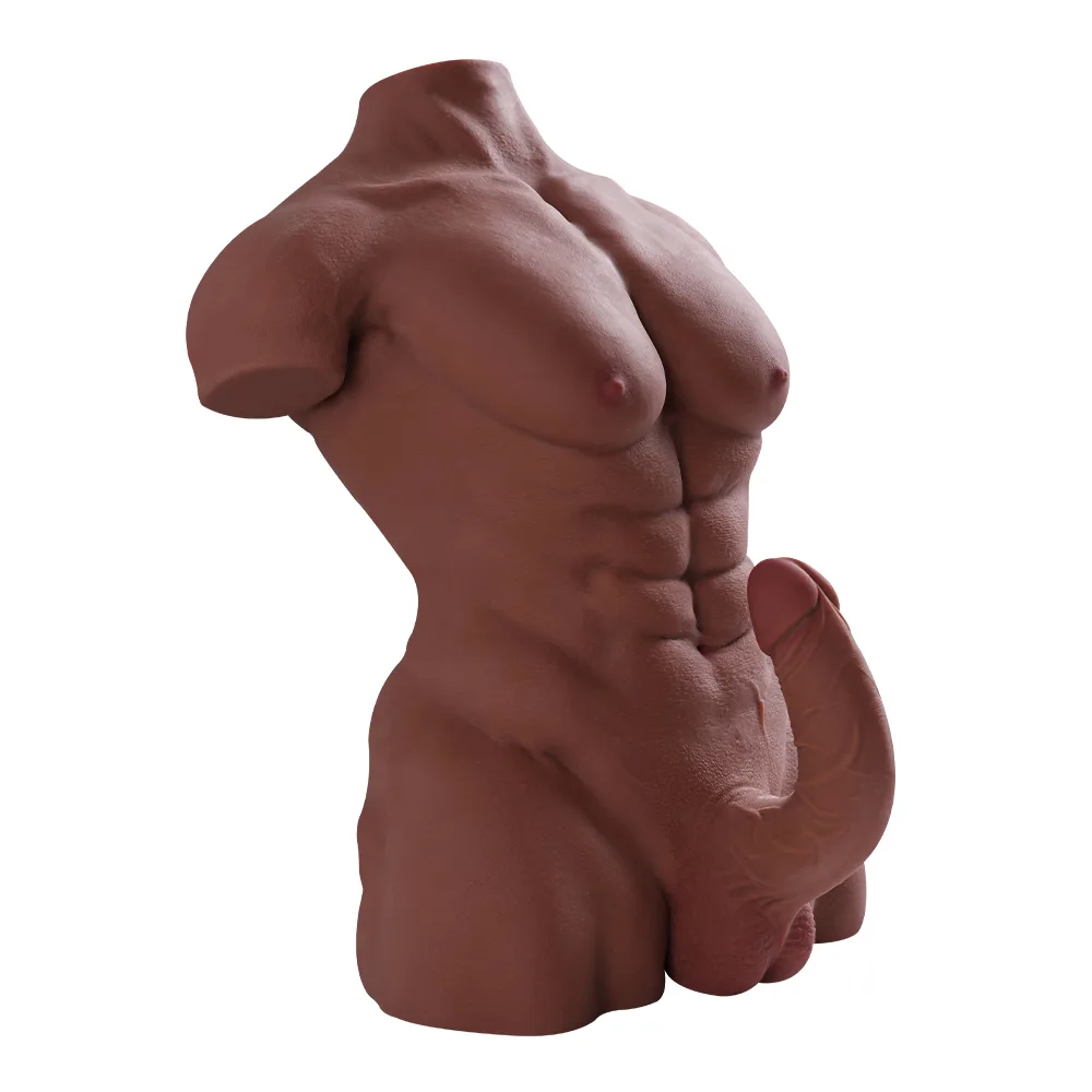 MAN-5 realistic male torso doll with dildo - KeHarbor product photo - view 6