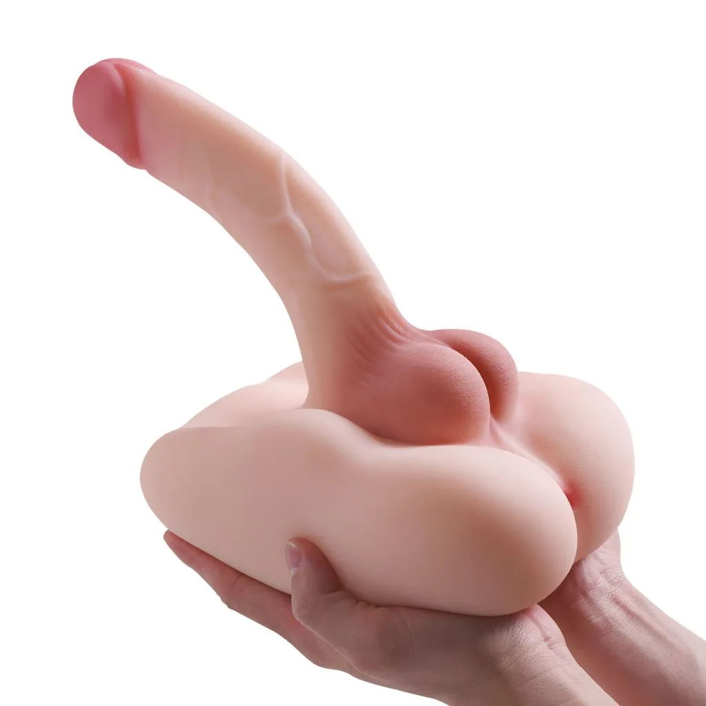 MAN-7 realistic male torso doll with dildo - KeHarbor product photo - view 2