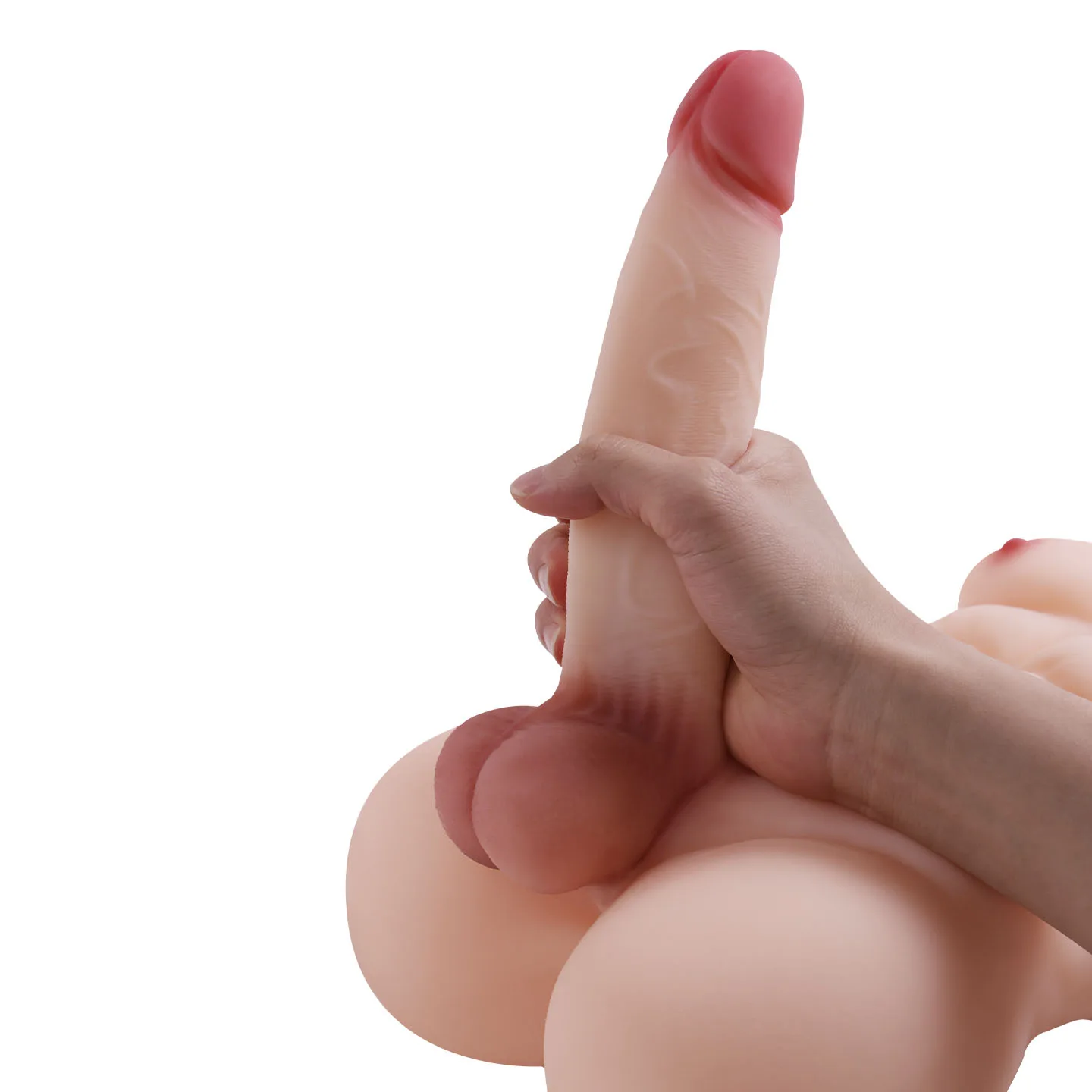 MAN-11 realistic male torso doll with dildo - KeHarbor product photo - view 4