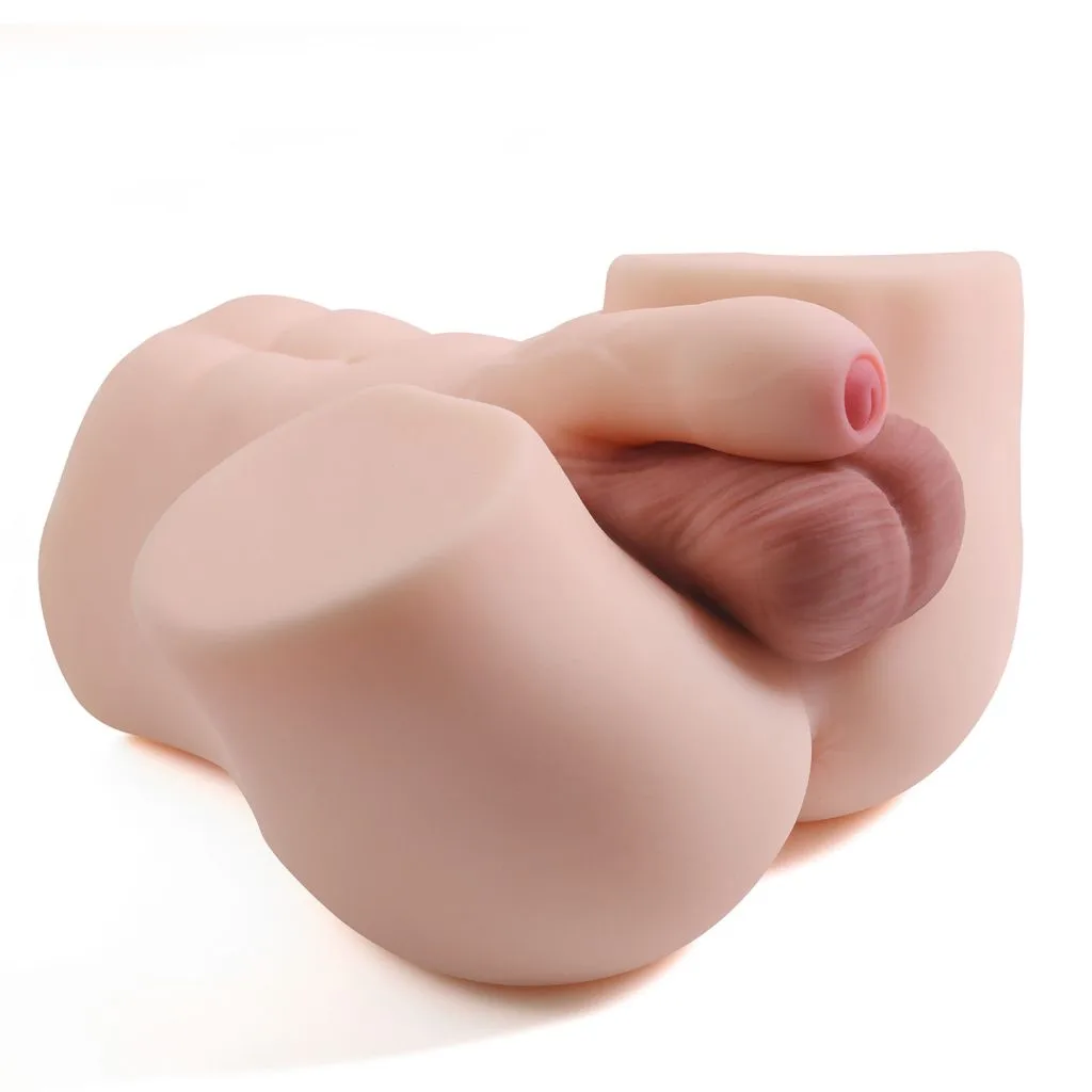 MAN-16 realistic male torso doll with dildo - KeHarbor product photo - view 5