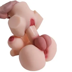 RY430 realistic male torso doll with dildo - KeHarbor product photo