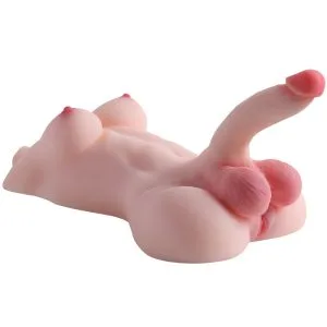 RY480 realistic male torso doll with dildo - KeHarbor product photo