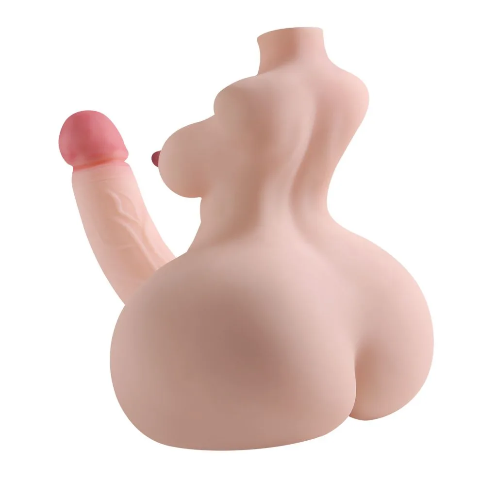 RY700 realistic male torso doll with dildo - KeHarbor product photo - view 5