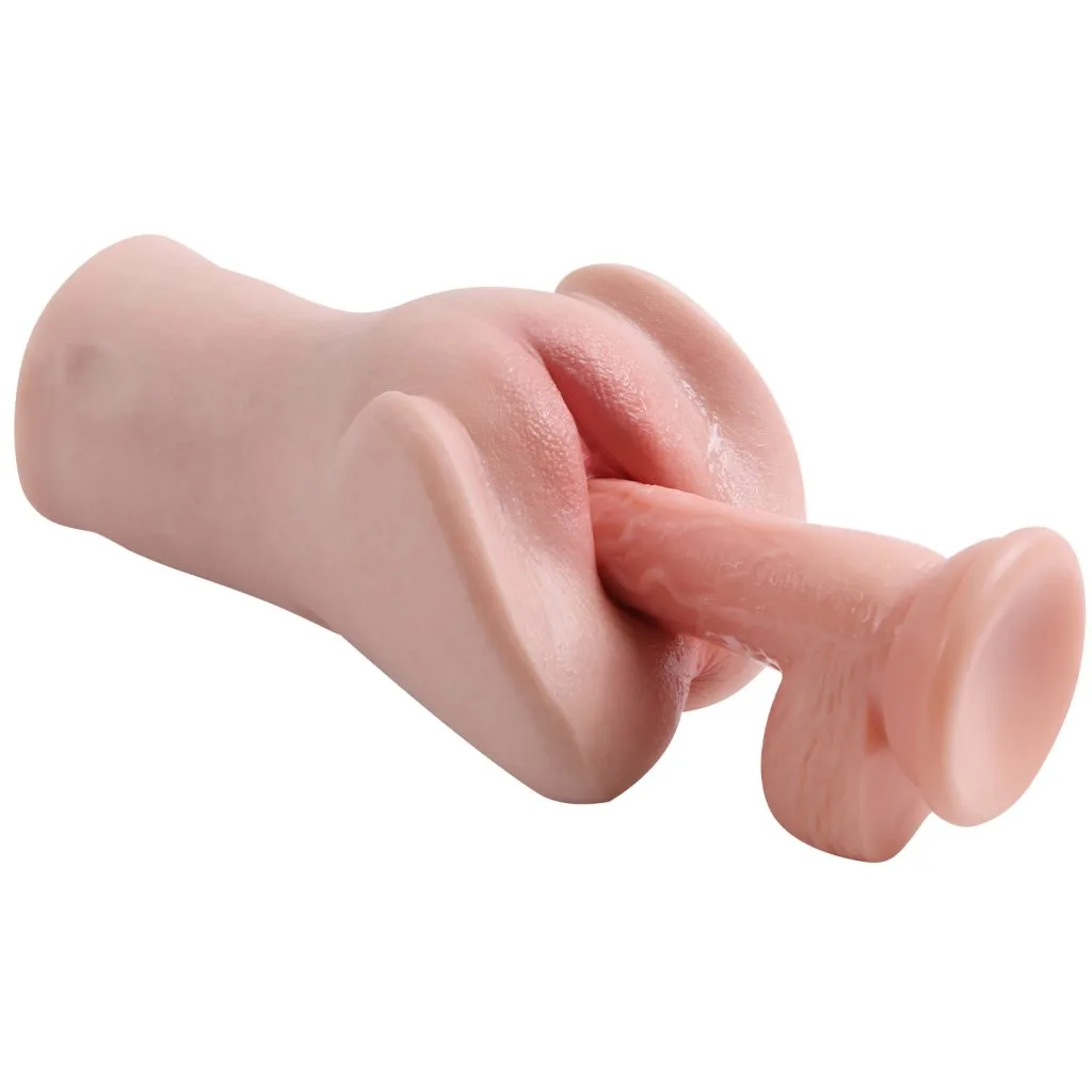 HM90 realistic silicone pocket pussy stroker - KeHarbor product photo - view 3