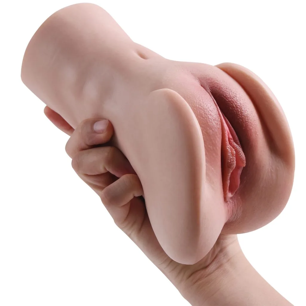HM101 realistic silicone pocket pussy stroker - KeHarbor product photo - view 3