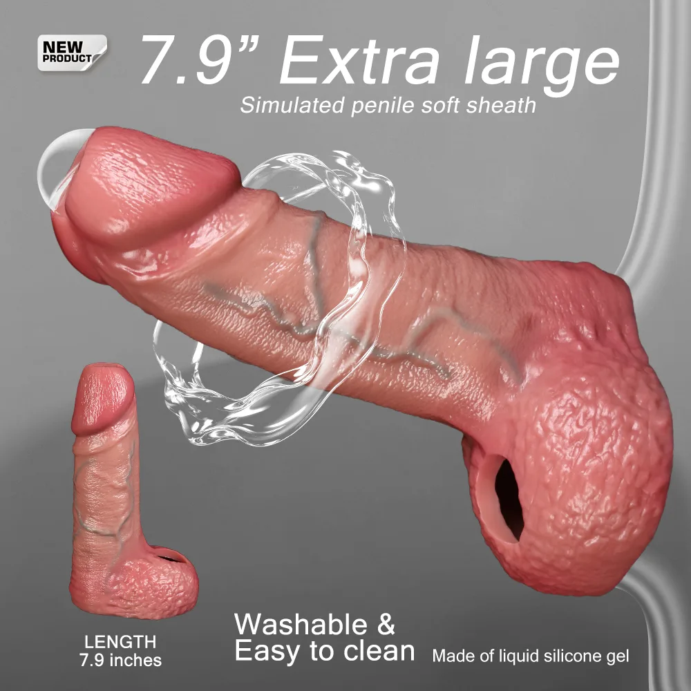 LM-T801L realistic silicone masturbator sleeve - KeHarbor product photo - view 2