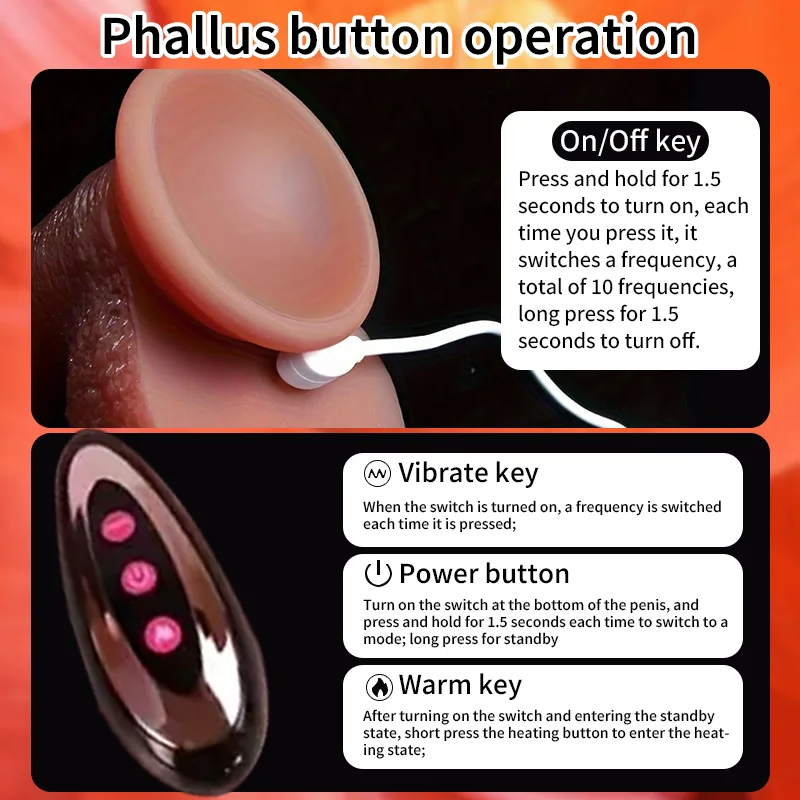 LM-401 remote thrusting silicone dildo - KeHarbor product photo - view 2