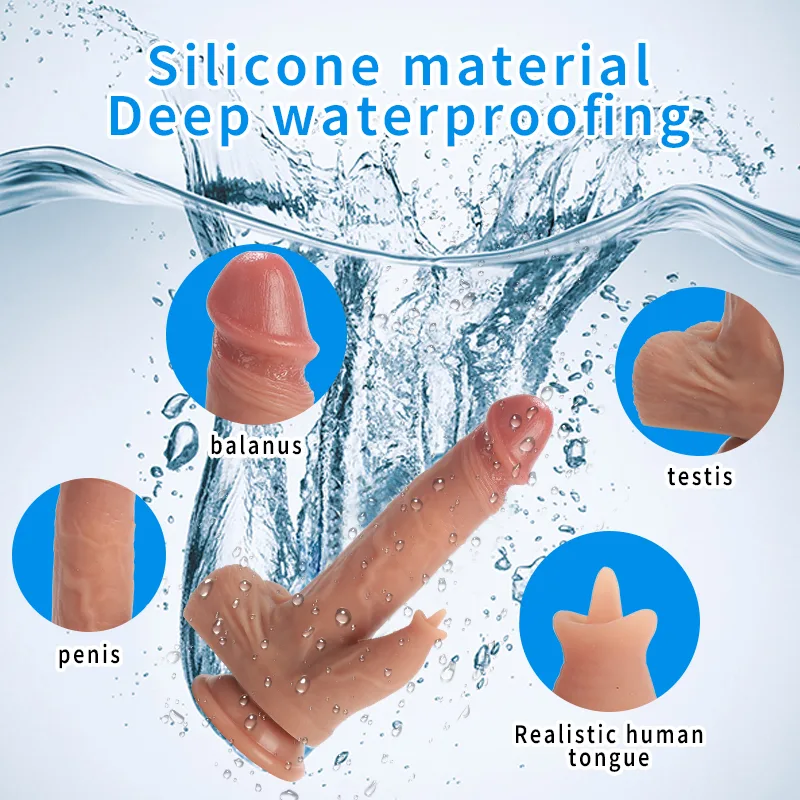 LM-066 Small remote thrusting silicone dildo - KeHarbor product photo - view 4