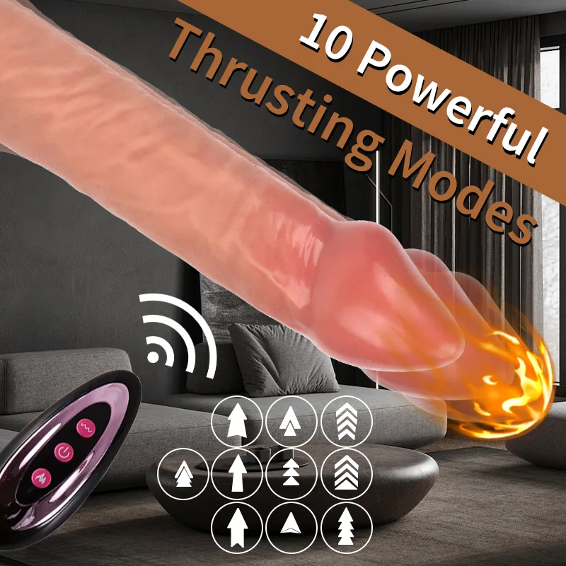 LM-014 remote thrusting silicone dildo - KeHarbor product photo - view 4