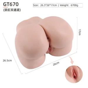 GT670 realistic silicone hip masturbator - KeHarbor product photo
