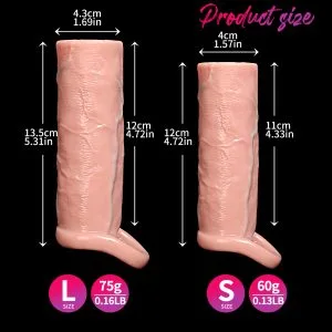 LM-T848L Realistic Silicone Masturbation Sleeve - Manual Stroker