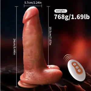 LM-L1 remote thrusting silicone dildo - KeHarbor product photo