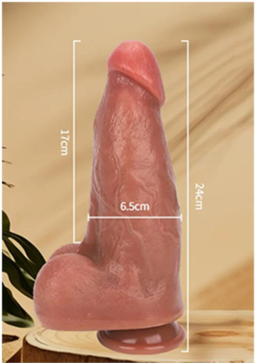 LM-054 remote thrusting silicone dildo - KeHarbor product photo