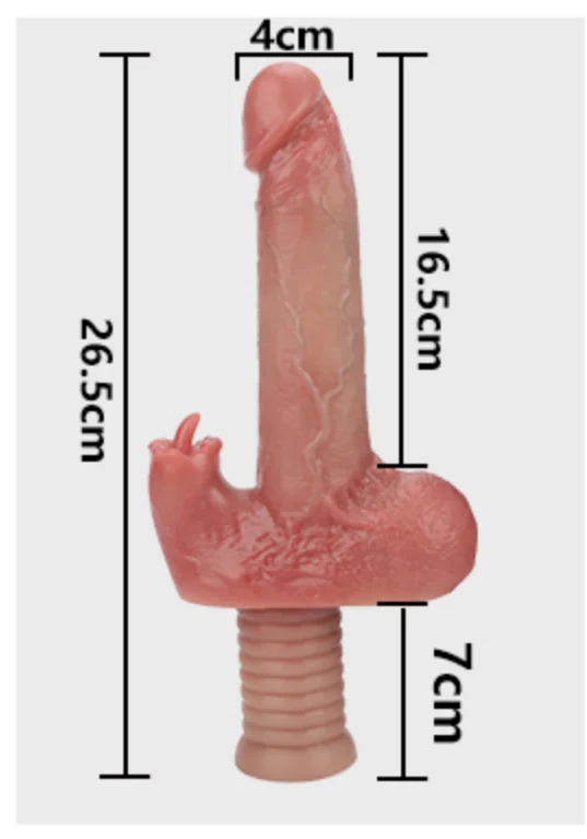 LM-168L Handle remote thrusting silicone dildo - KeHarbor product photo