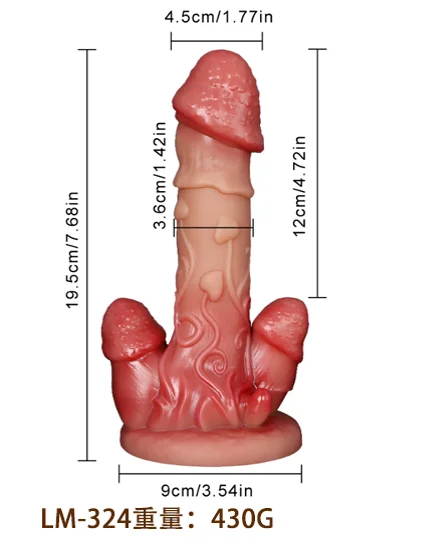 LM-324 realistic liquid silicone dildo - KeHarbor product photo